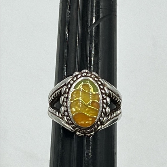 Designer Carolyn Pollack Vintage Relios Desert Scene Sterling 925 Ring Sz 7.5 - Picture 12 of 15